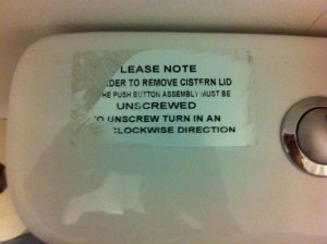 toilet sign