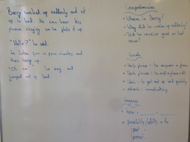 wake up call boardwork